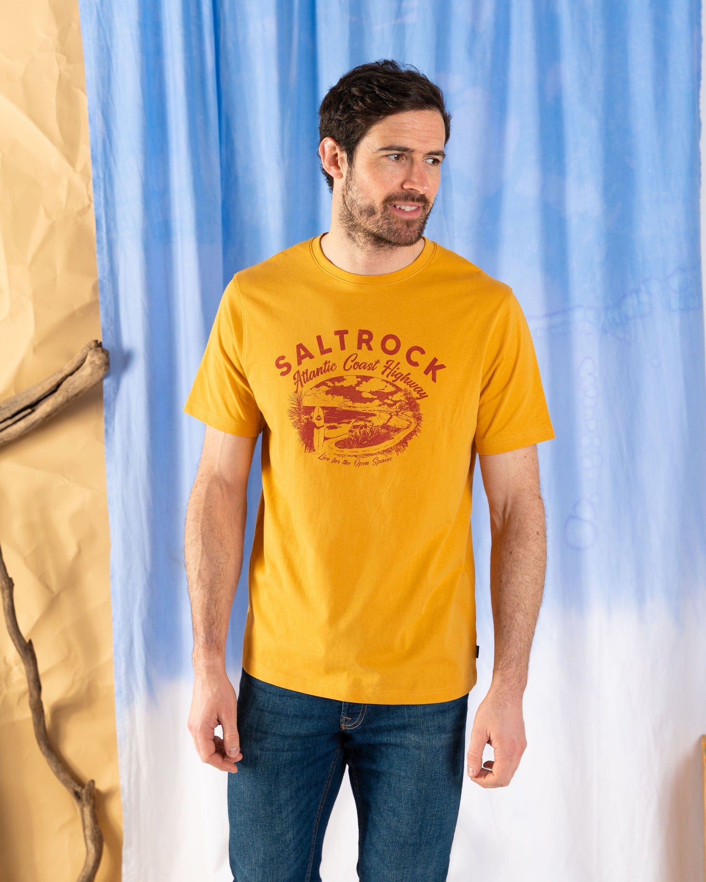 AC Highway - Mens Short Sleeve T-Shirt - Yellow