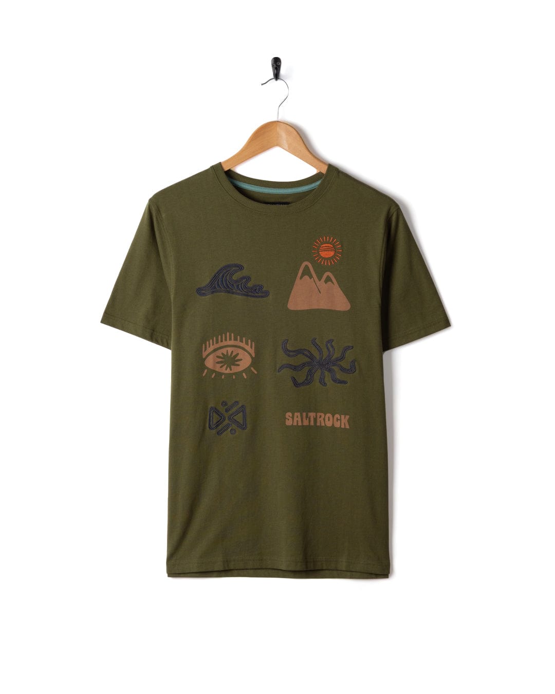 Block Icons - Mens Short Sleeve T-Shirt - Green