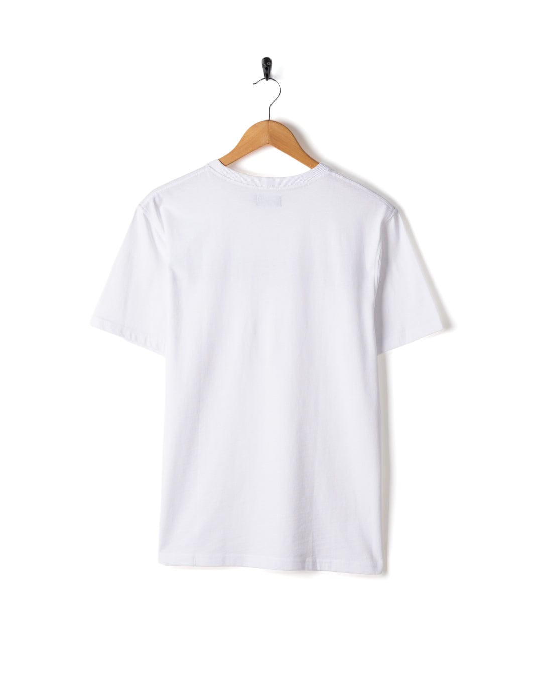 Torn Stripe - Mens Short Sleeve T-Shirt - White