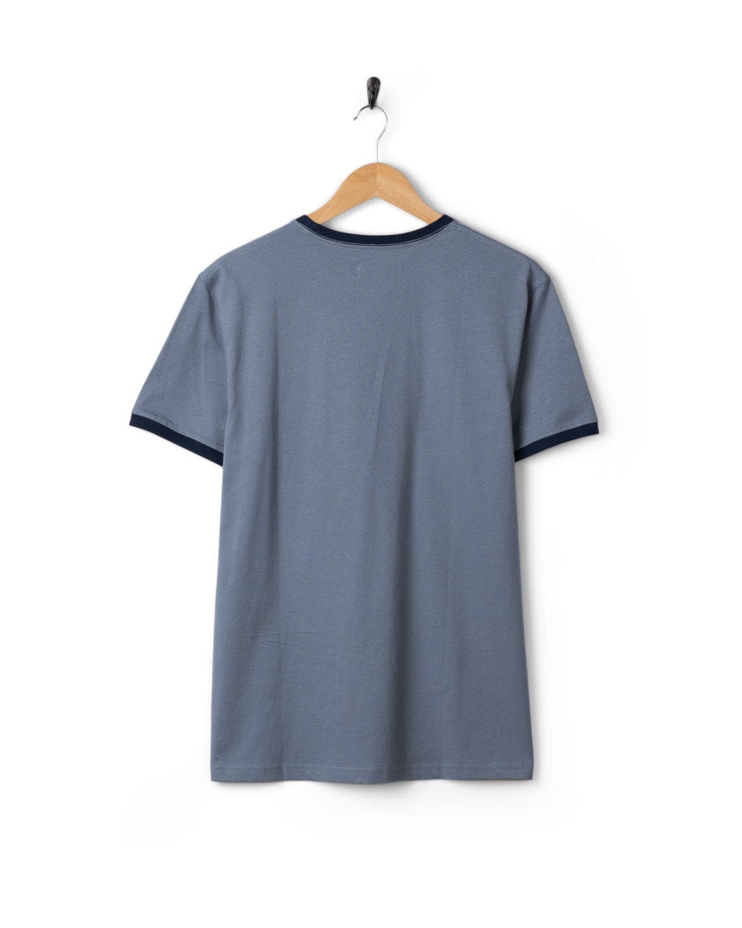 Trail Badge Ringer - Mens Short Sleeve T-Shirt - Blue