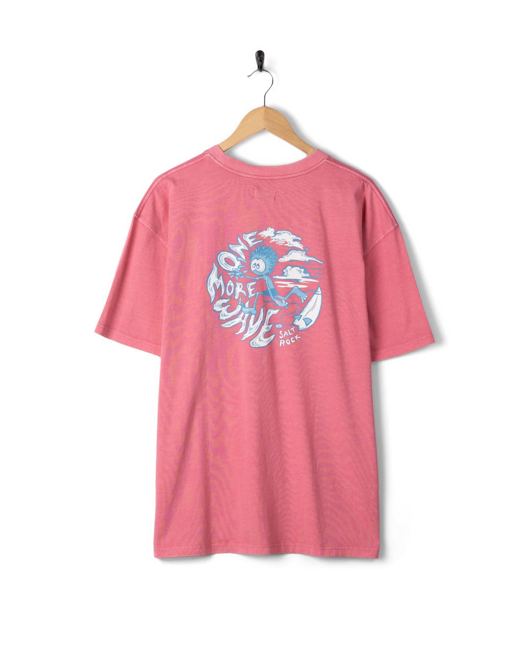 One More Wave - Mens Short Sleeve T-Shirt - Pink