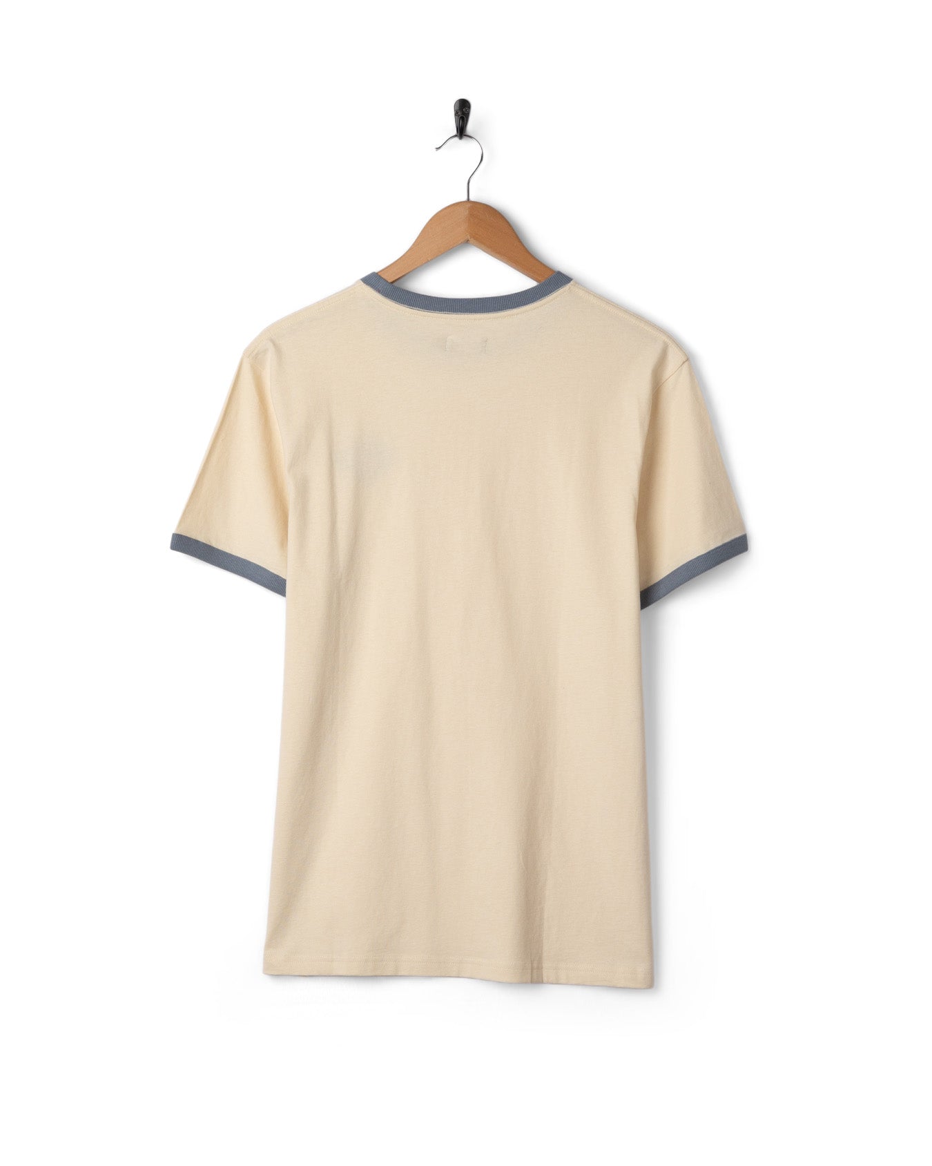 Offshore Ringer - Mens Short Sleeve T-Shirt - Cream