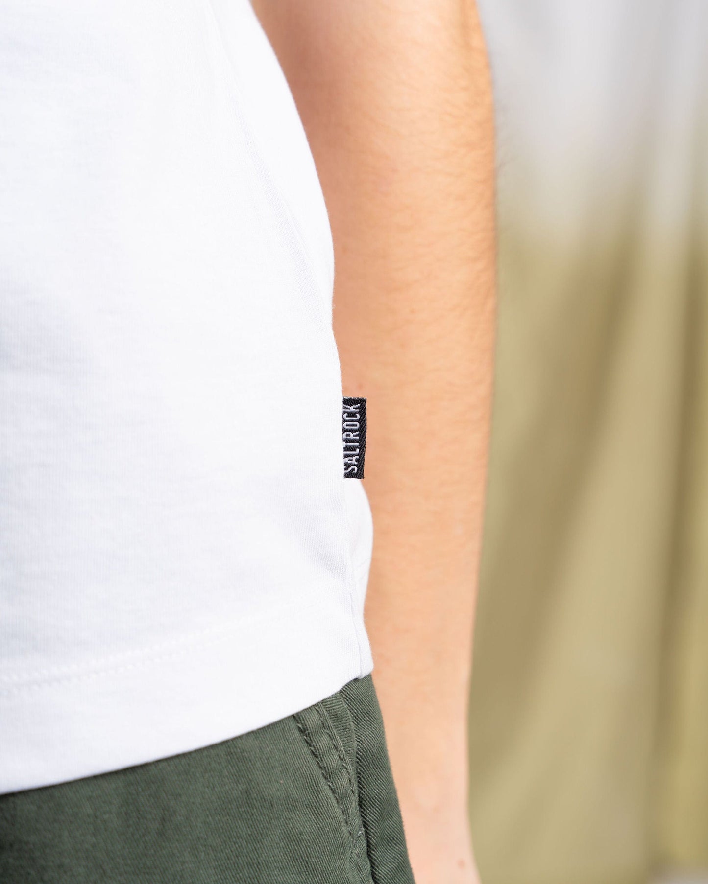 Celeste Stripe - Womens Short Sleeve Stripe T-Shirt - White