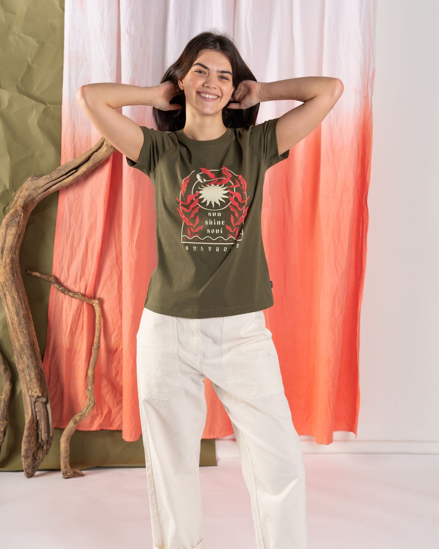 Sunshine Soul - Womens Short Sleeve T-Shirt - Green