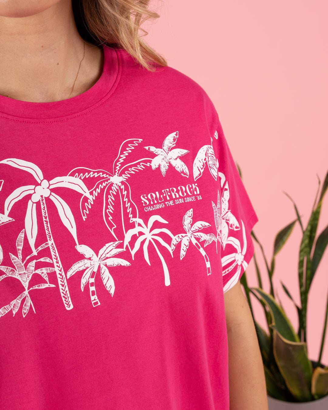 Palmer - Womens Boxy T-Shirt - Pink