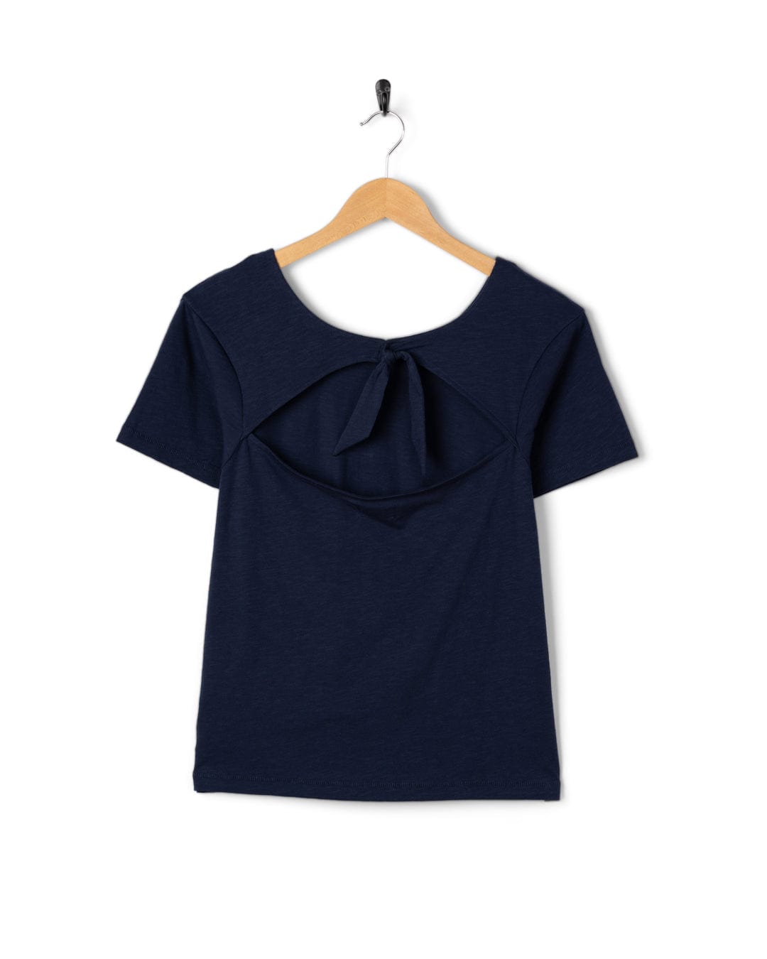 Rosa - Womens Open Back T-Shirt - Blue