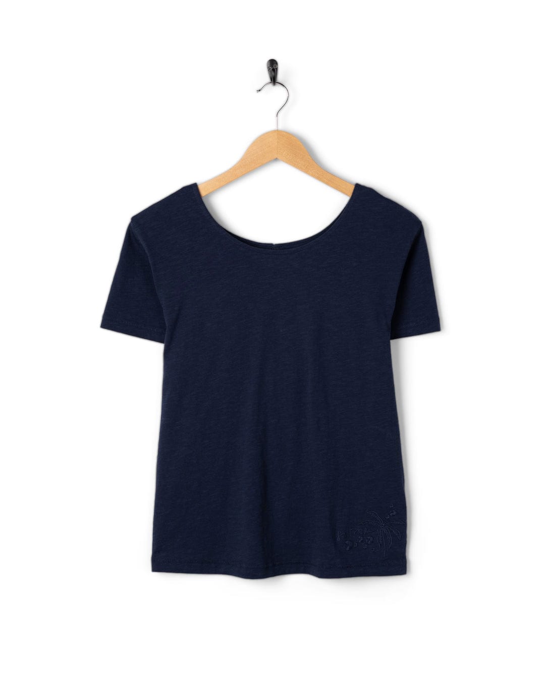 Rosa - Womens Open Back T-Shirt - Blue