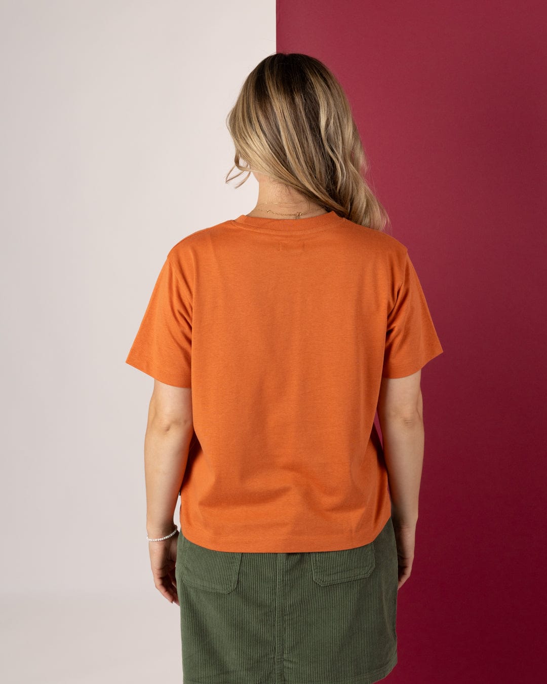 Charmer - Womens Boxy Short Sleeve T-Shirt - Orange
