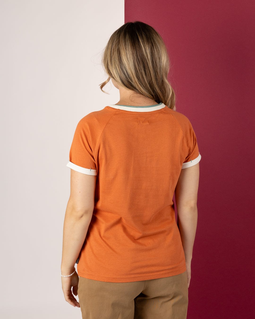 Trader Triple - Womens Short Sleeve T-Shirt - Orange