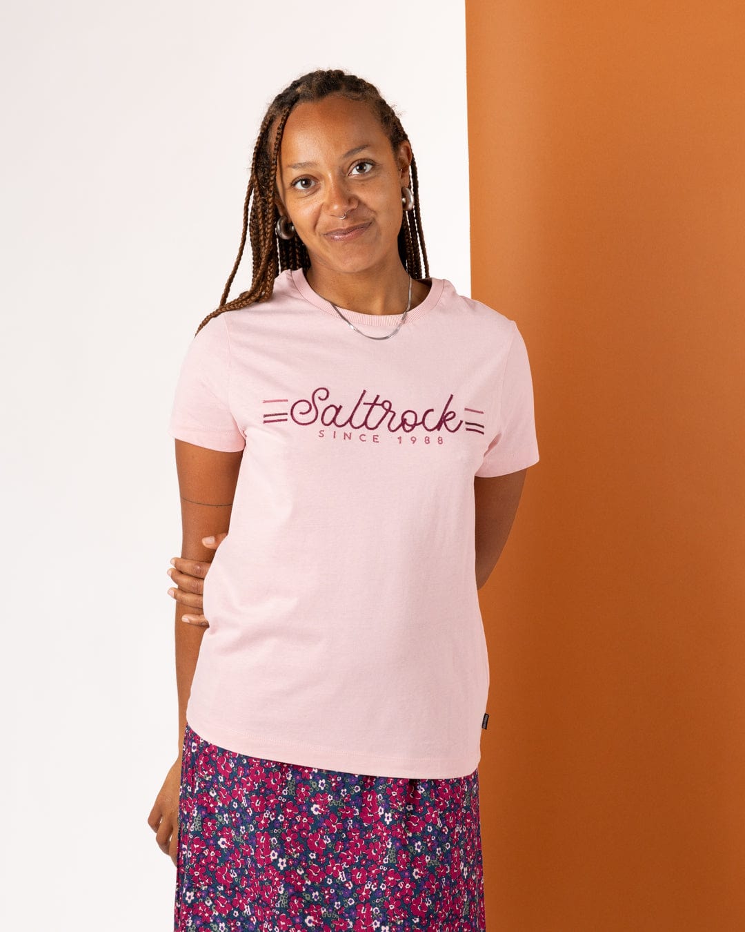 Links - Womens Short Sleeve T-Shirt - Pink