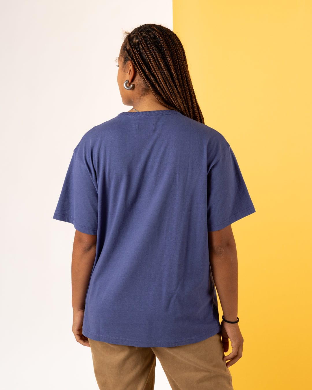 Eclipse - Womens Oversized Short Sleeve T-Shirt - Purple