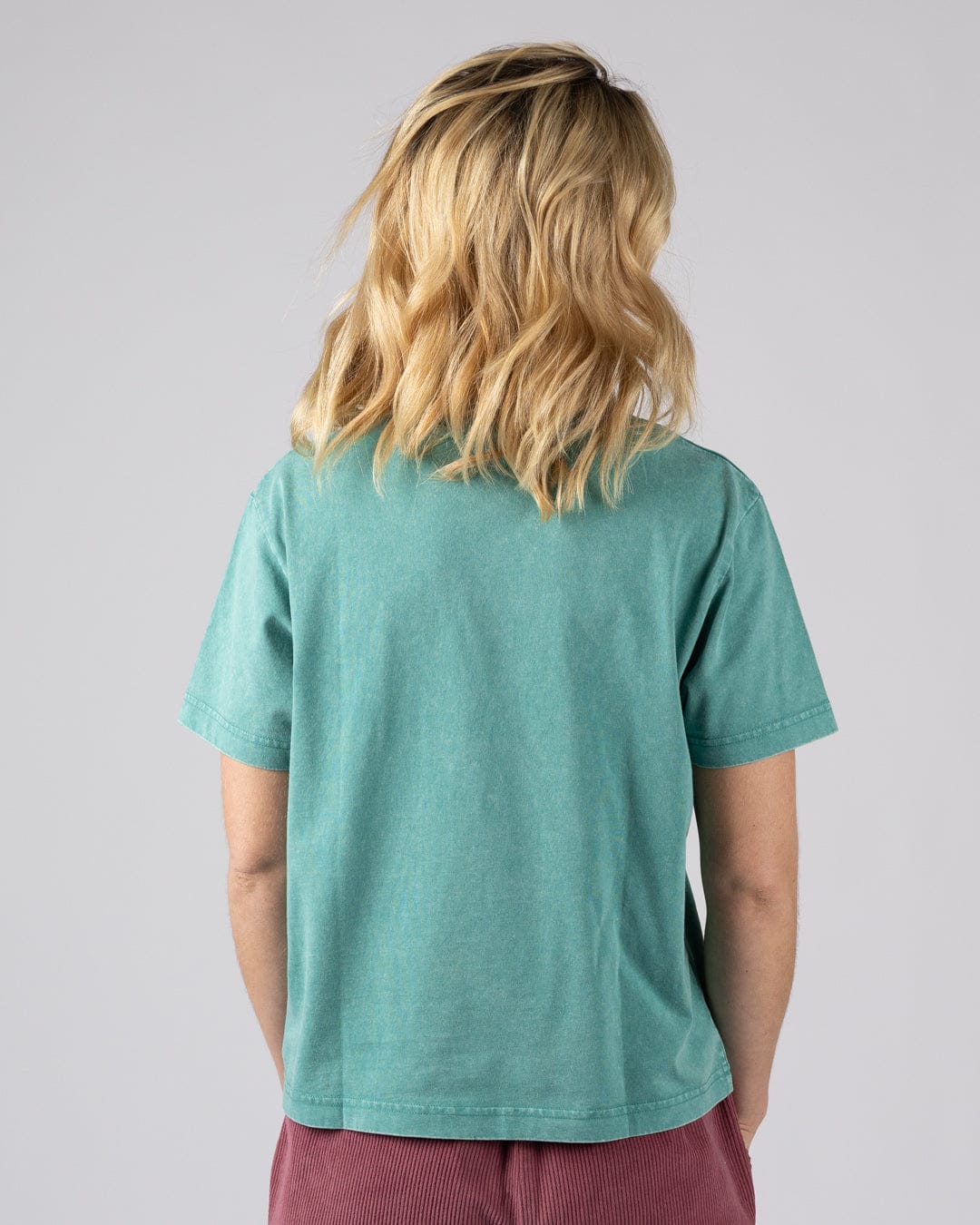 Last Light Womens Boxy Short Sleeve T-Shirt in Blue