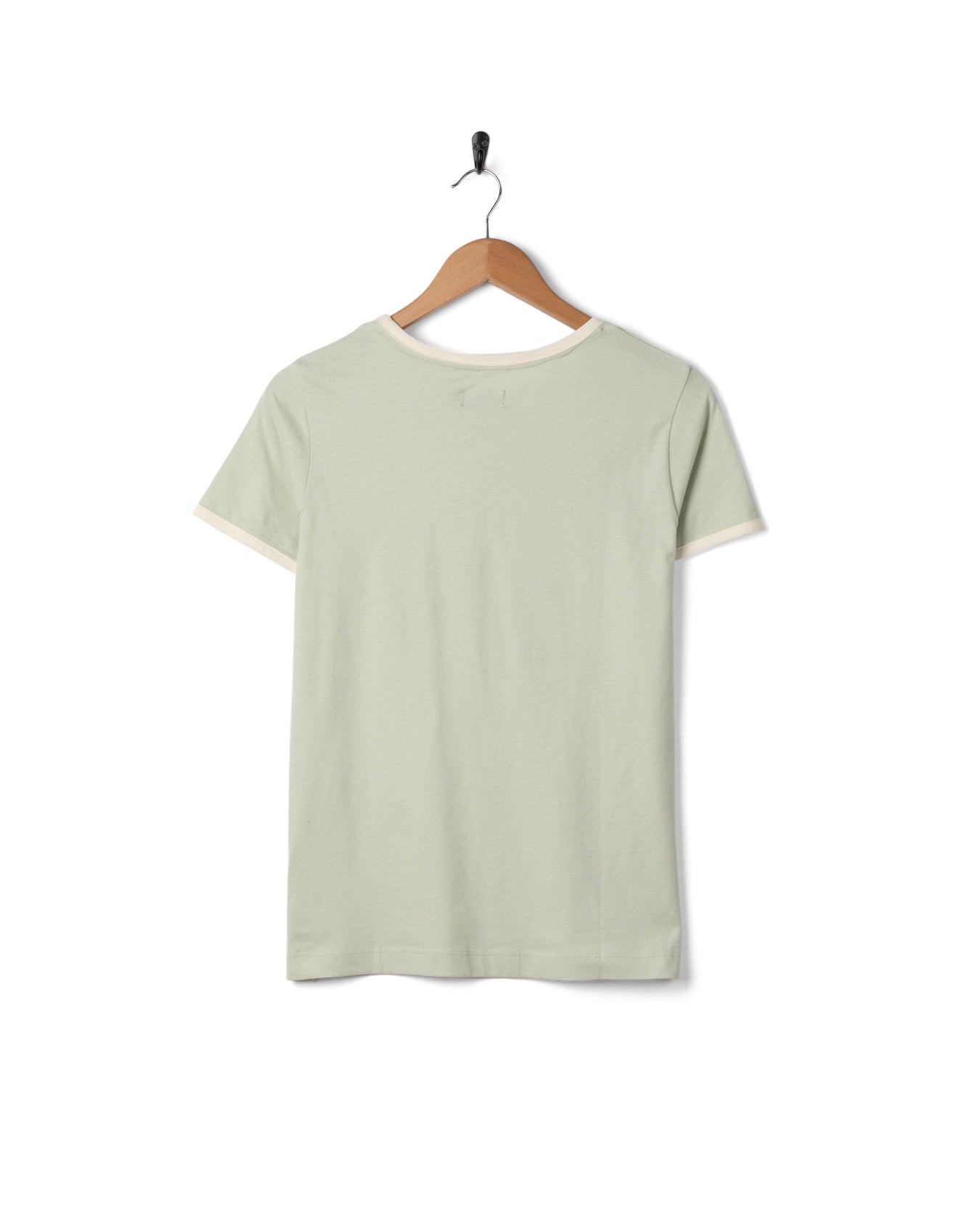 Golden Hour - Womens Short Sleeve Ringer T-Shirt - Light Green