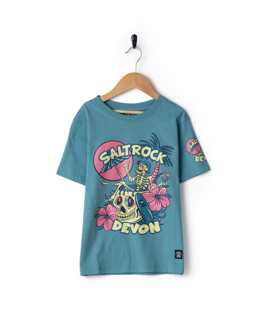 Sip “N”Dip Devon - Kids Short Sleeve T-Shirt - Blue