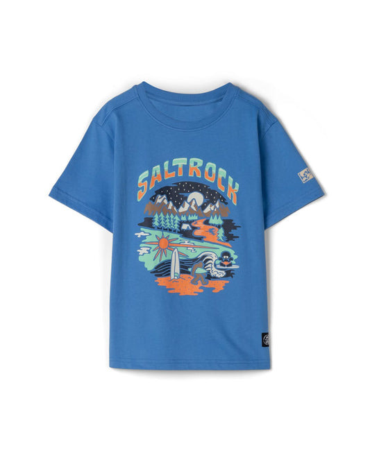 Base Camp Kids Classic Short Sleeve T-Shirt in Blue