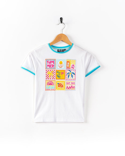 Tiles - Kids T-Shirt - White