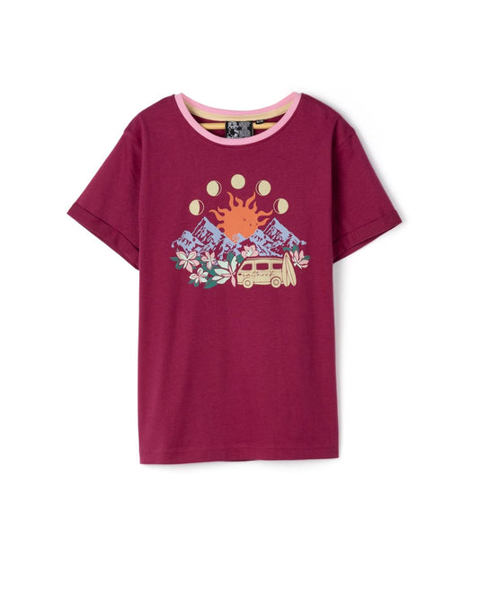 Rise And Shine Kids T-Shirt in Purple