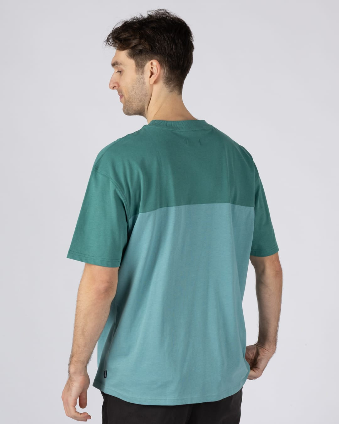 Heritage Logo Mens Short Sleeve T-Shirt in Teal
