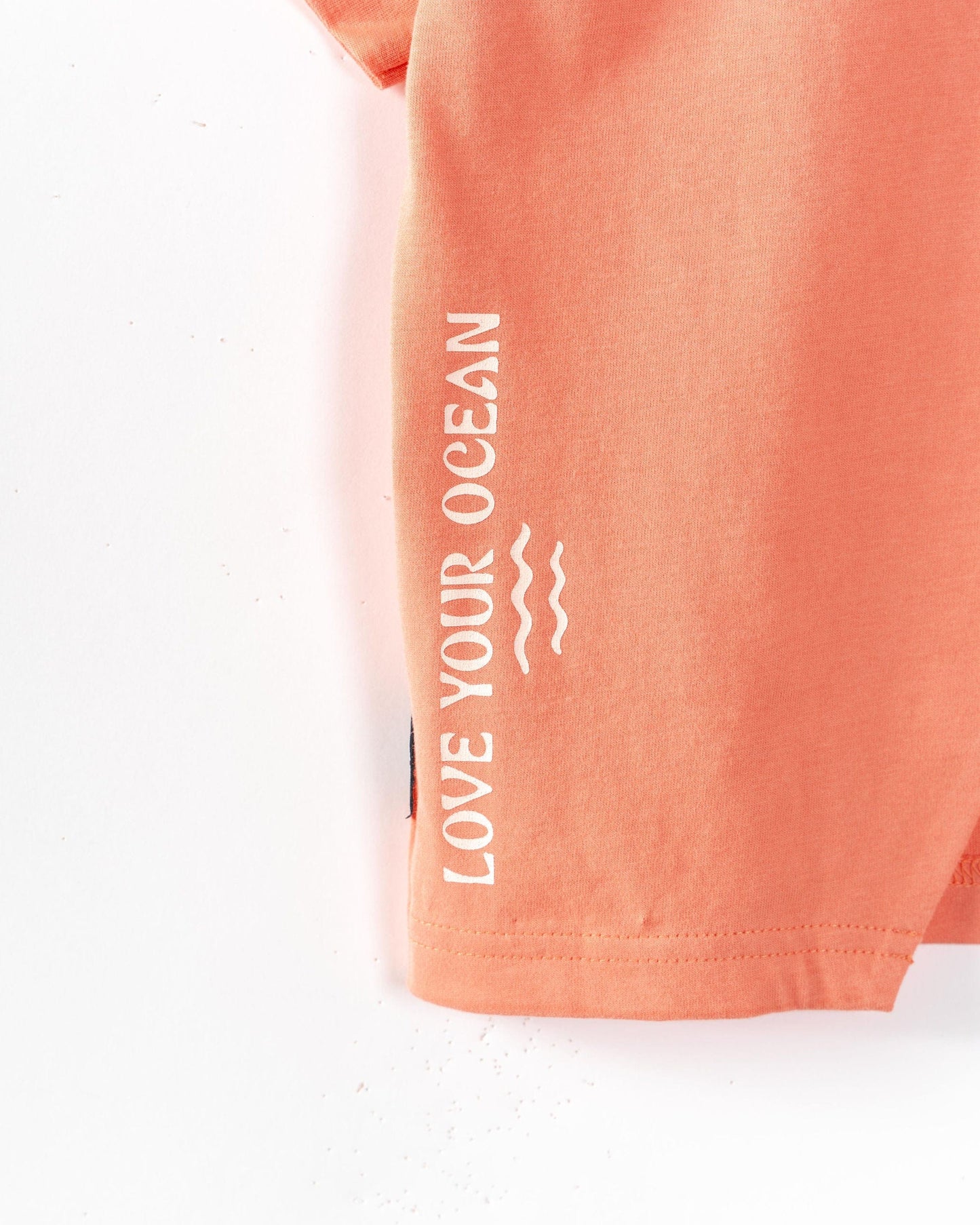 Sunrise Kids Open Back Boxy T-Shirt in Coral
