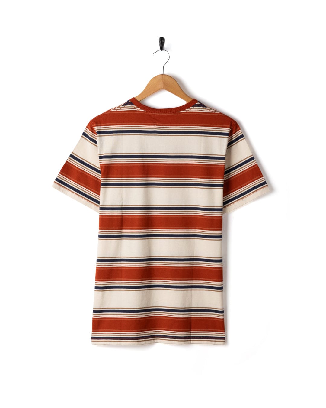 Race - Mens Striped T-Shirt - Orange