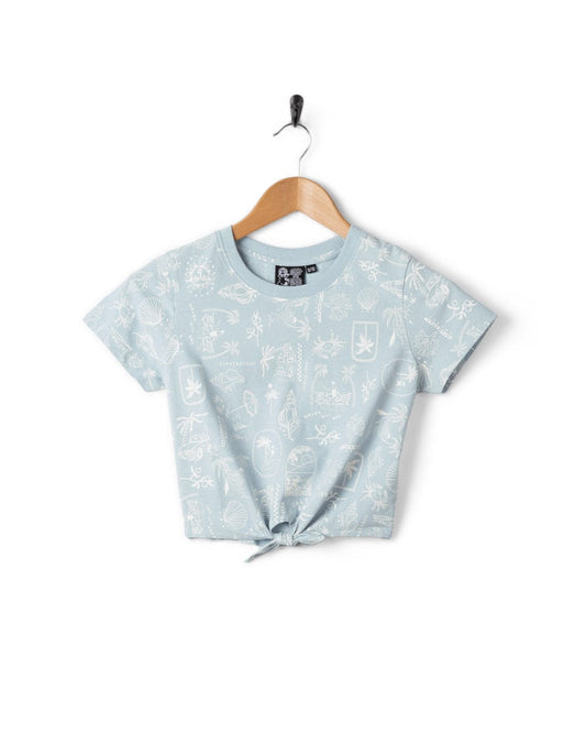 Island Life Kids Short Sleeve T-Shirt in Light Blue