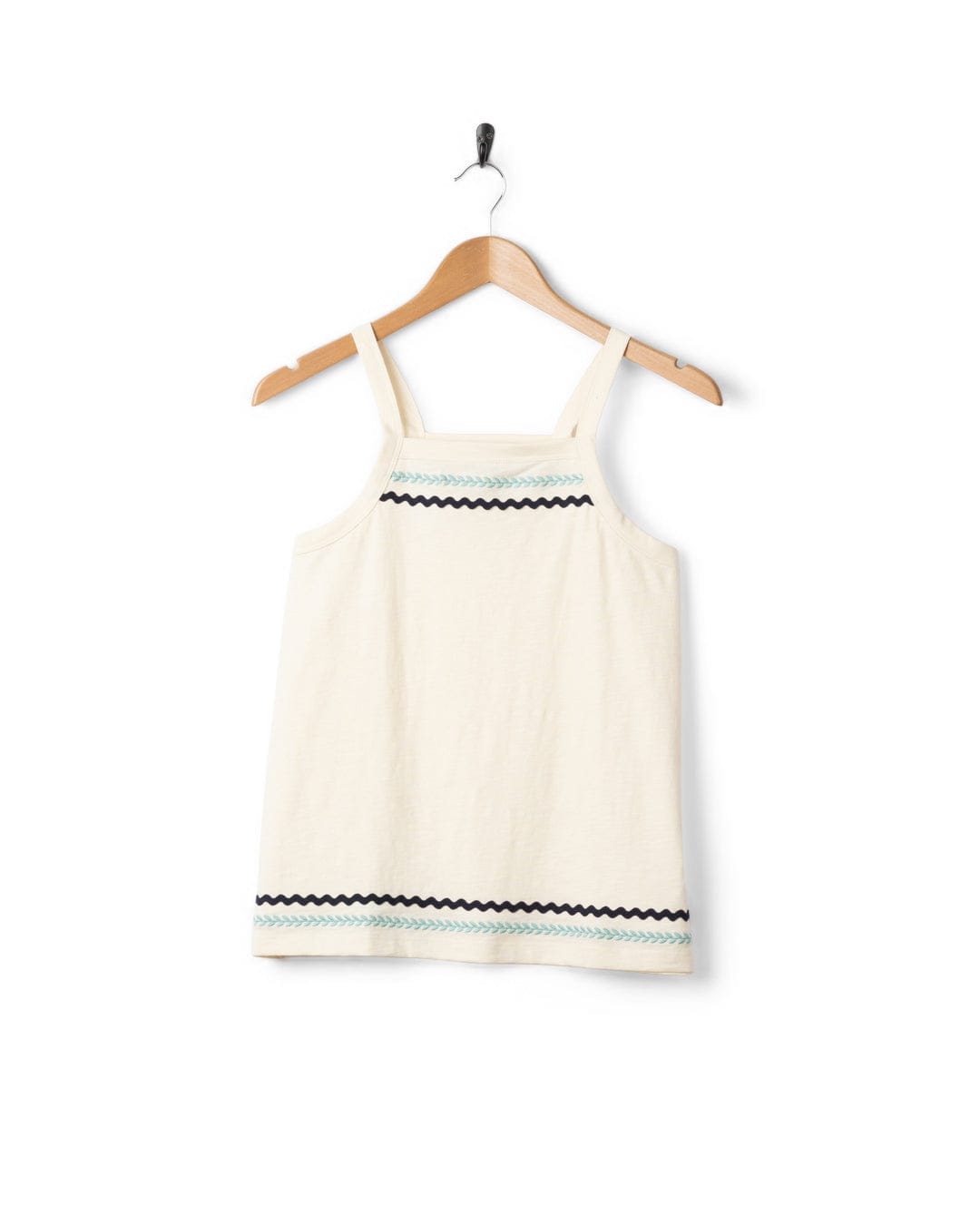 Talwyn Womens Slub Vest in Cream