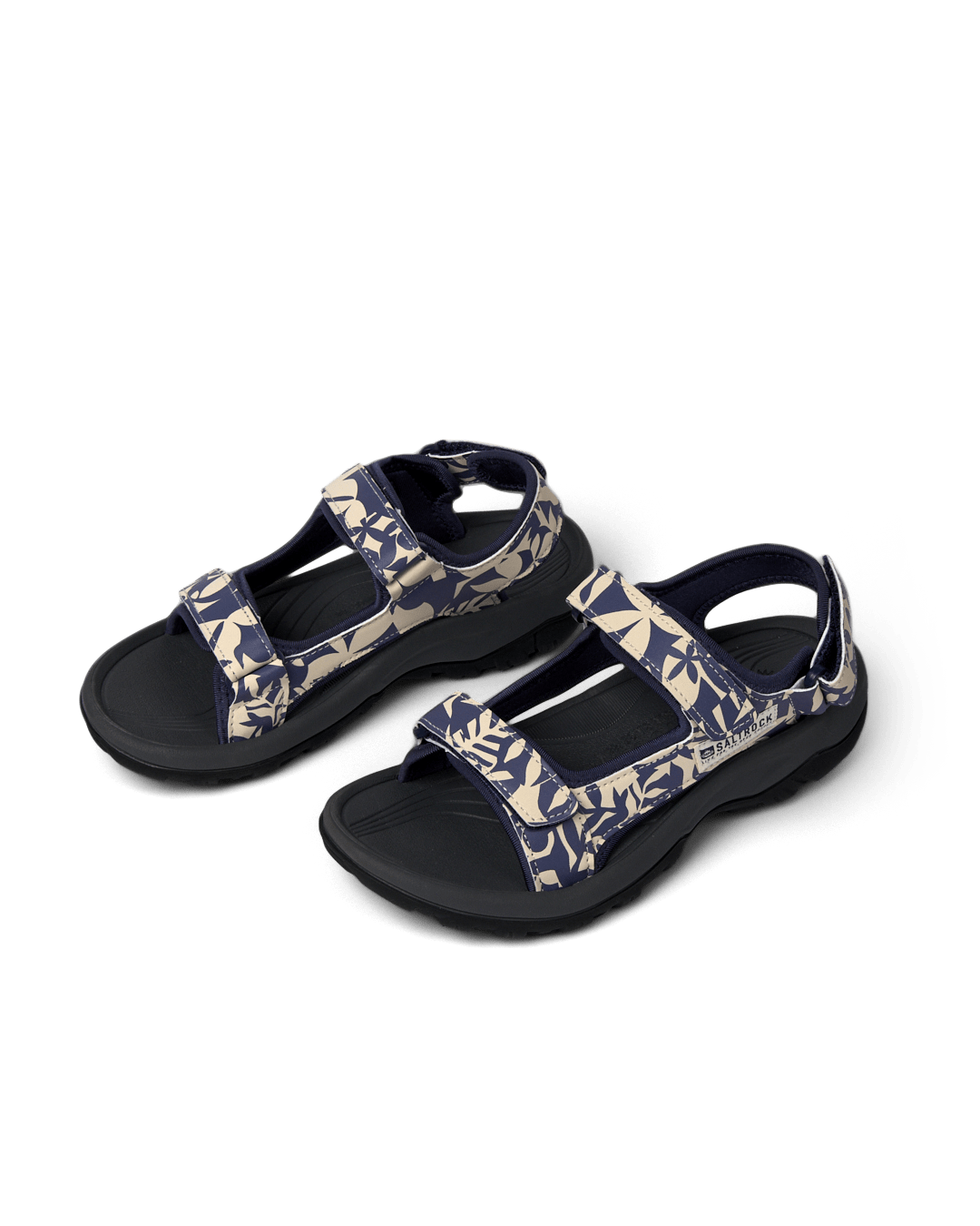 Walkabout Balance - Womens Floral Hiking Sandal - Blue