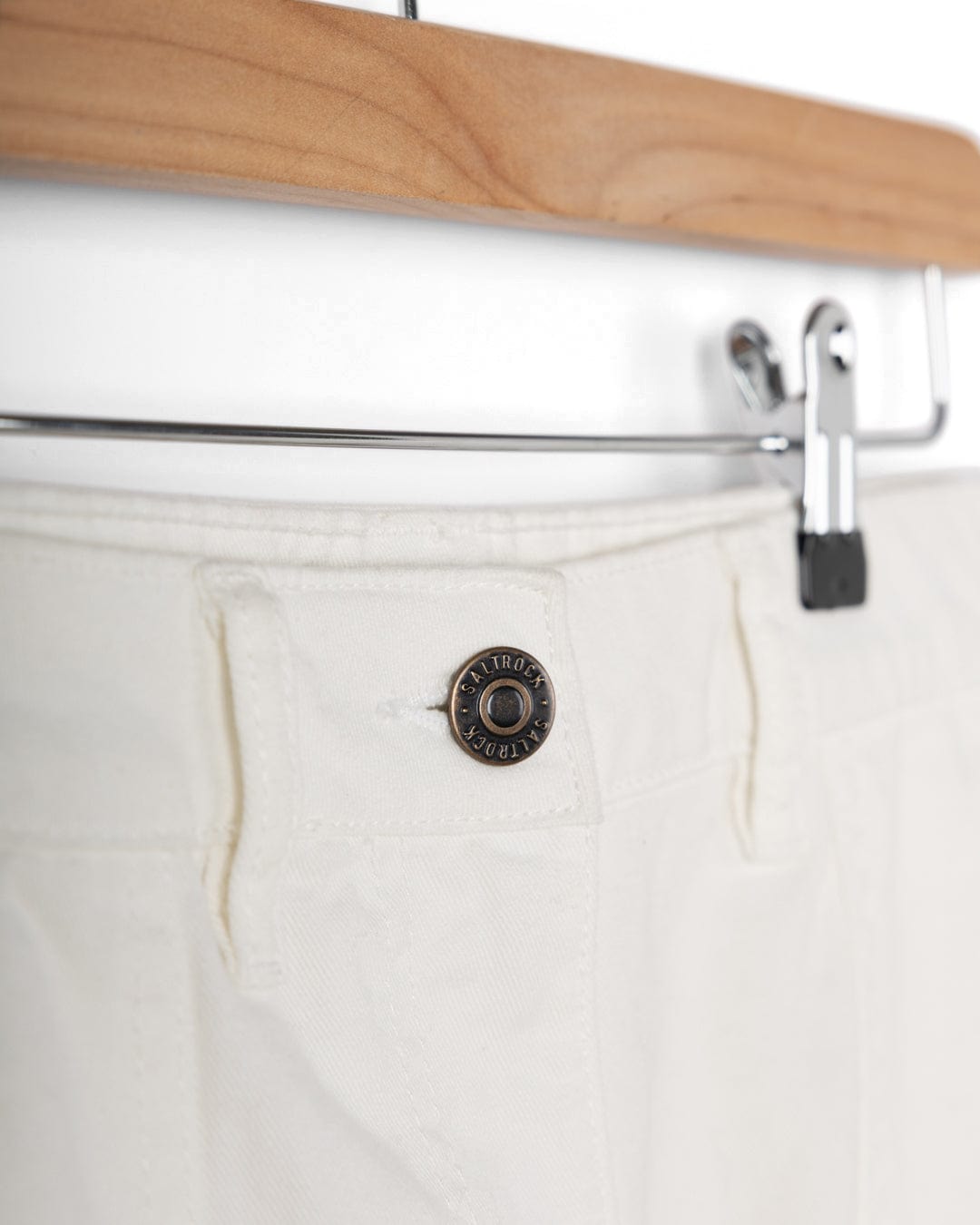 Ogden - Womens Longline Chino Shorts - White