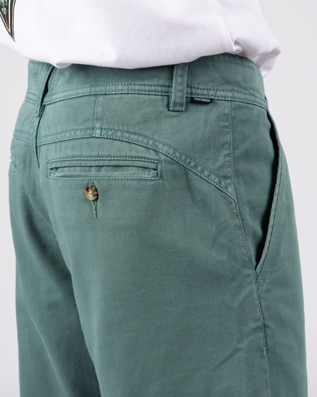 Conan Mens Chino Short in Dark Green