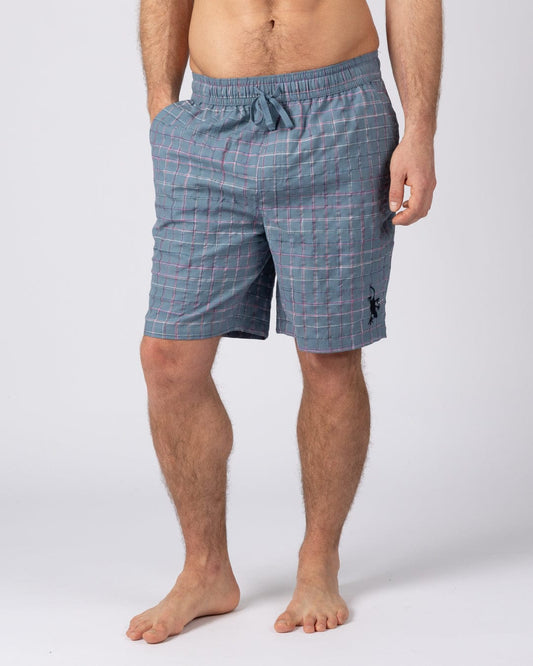 Isaad Mens Shorts in Blue