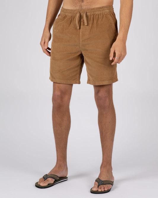 Meddon - Mens Corduroy Shorts - Brown