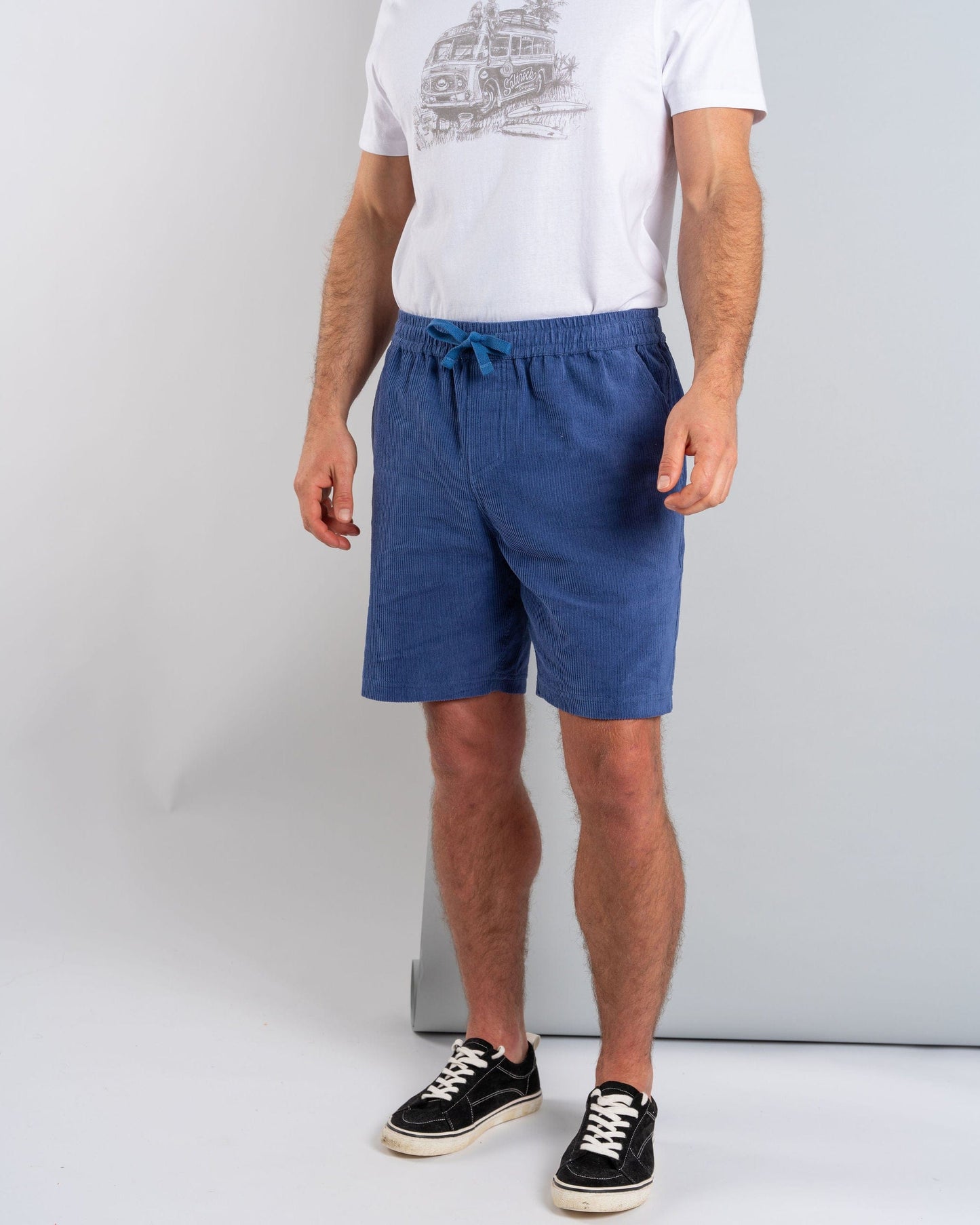Meddon - Mens Corduroy Short - Blue