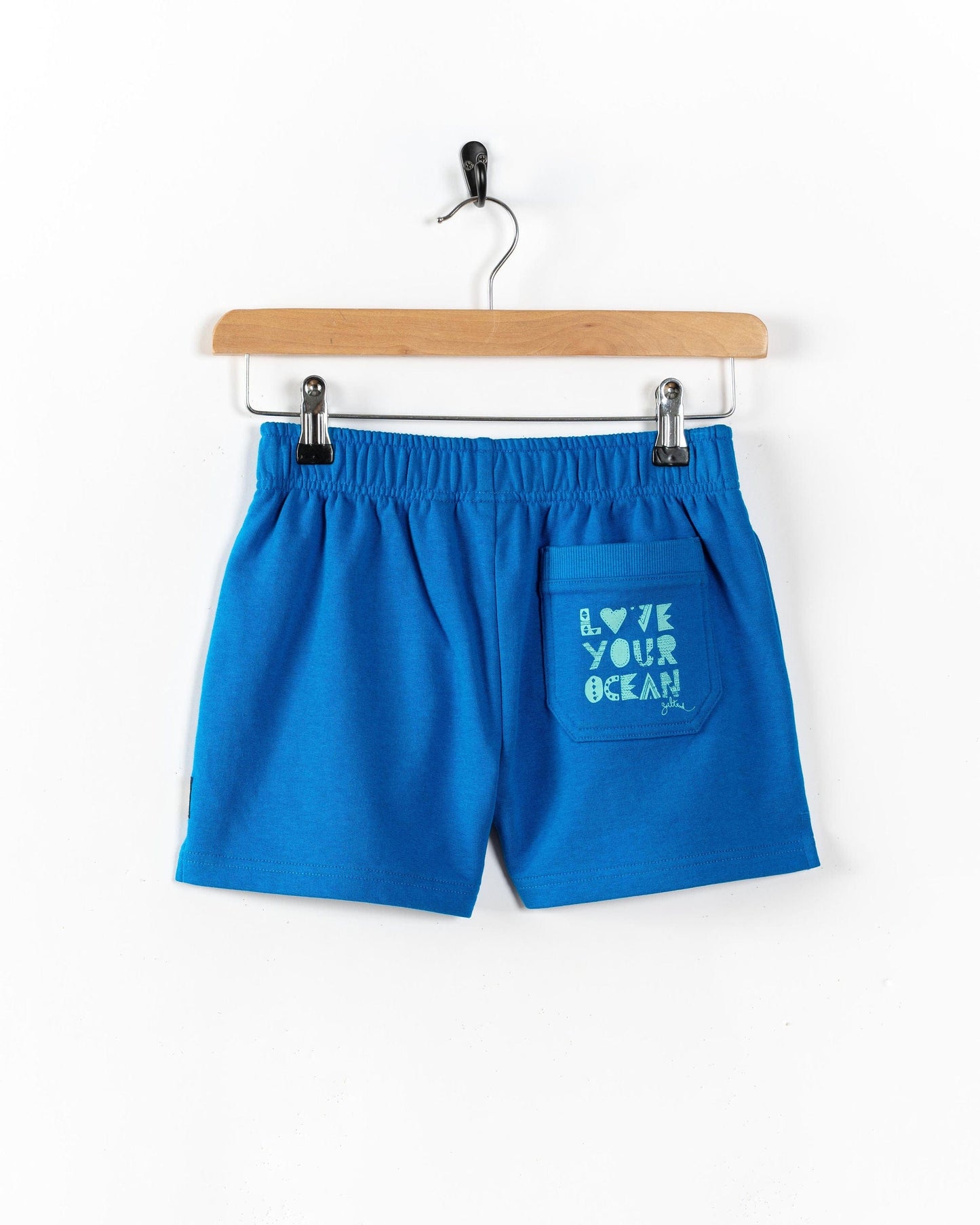 Love Your Ocean - Kids Sweat Shorts - Blue