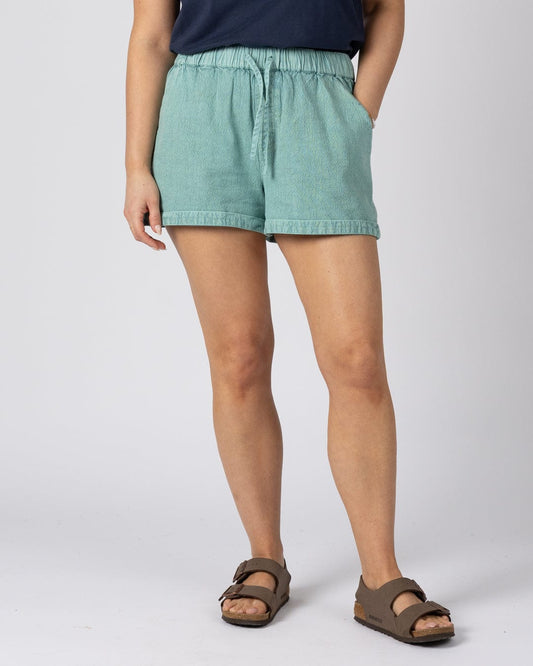 Opie - Womens Woven Short - Blue
