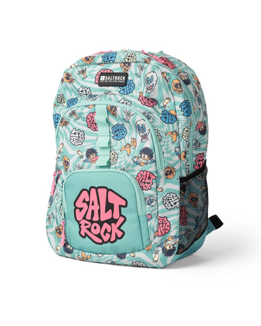 Lush Waves - Backpack - Blue