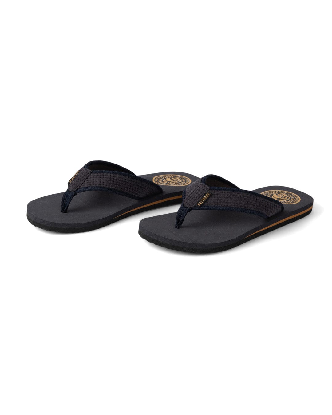 Trail Lines Mens Flip Flops in Grey