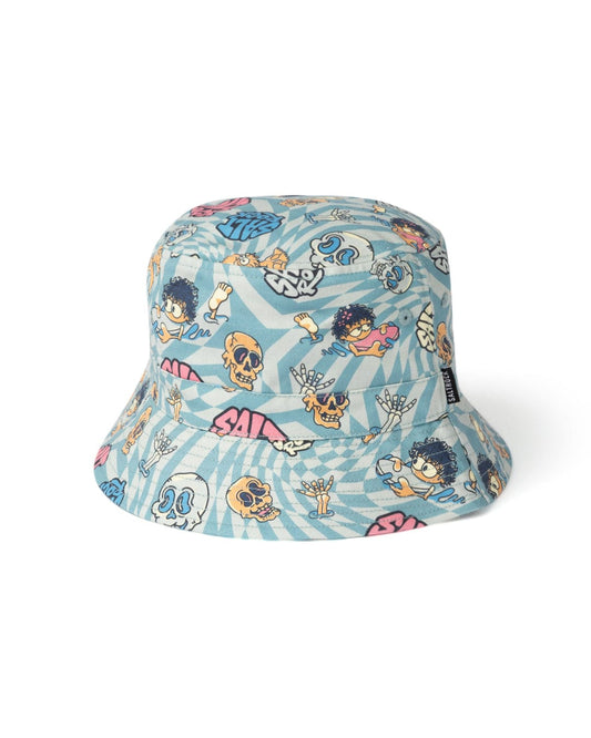 Lush Waves - Kids Bucket Hat - Light Blue
