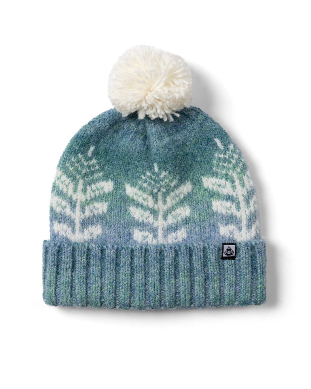 Quiver - Fairisle Bobble Hat - Light Blue