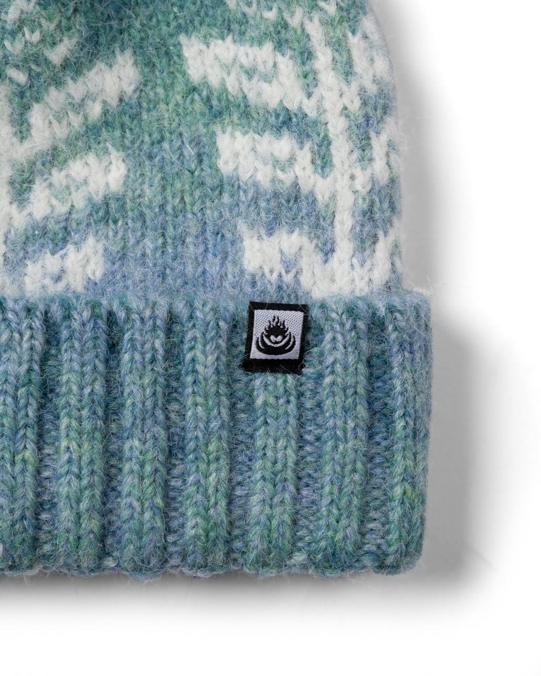 Quiver - Fairisle Bobble Hat - Light Blue
