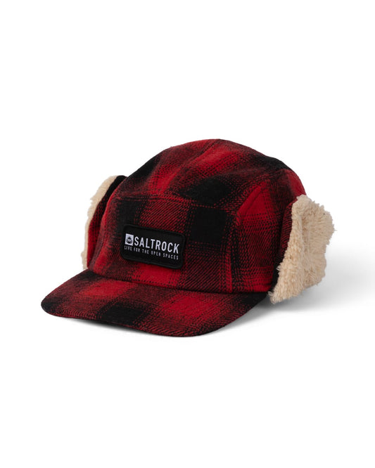 Fisher Borg Lined Tracker Cap in Red