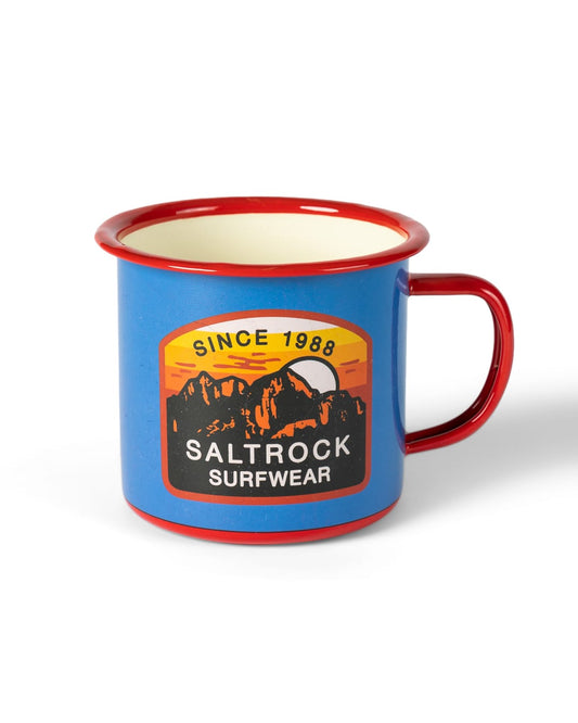 Last Light Mountain Mug In Bright Blue