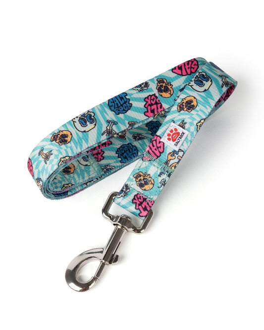 Lush Waves Dog Lead in Light Blue
