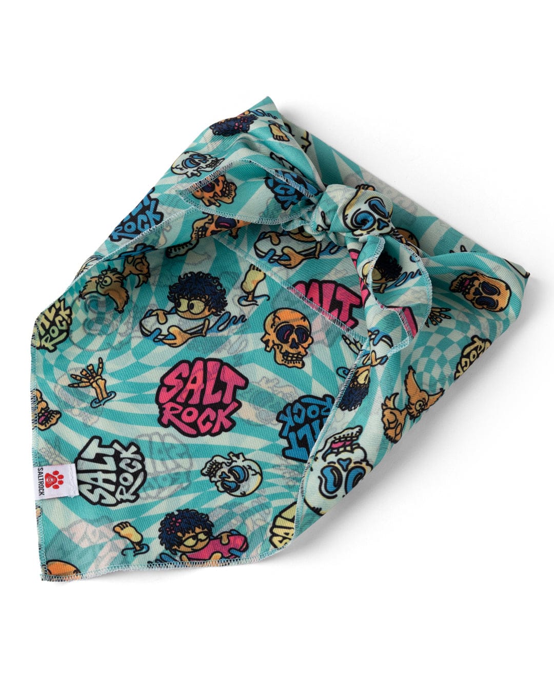 Lush Waves - Dog Bandana - Light Blue