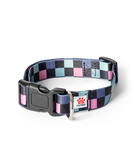 Skatecheck Pet Collar In Black