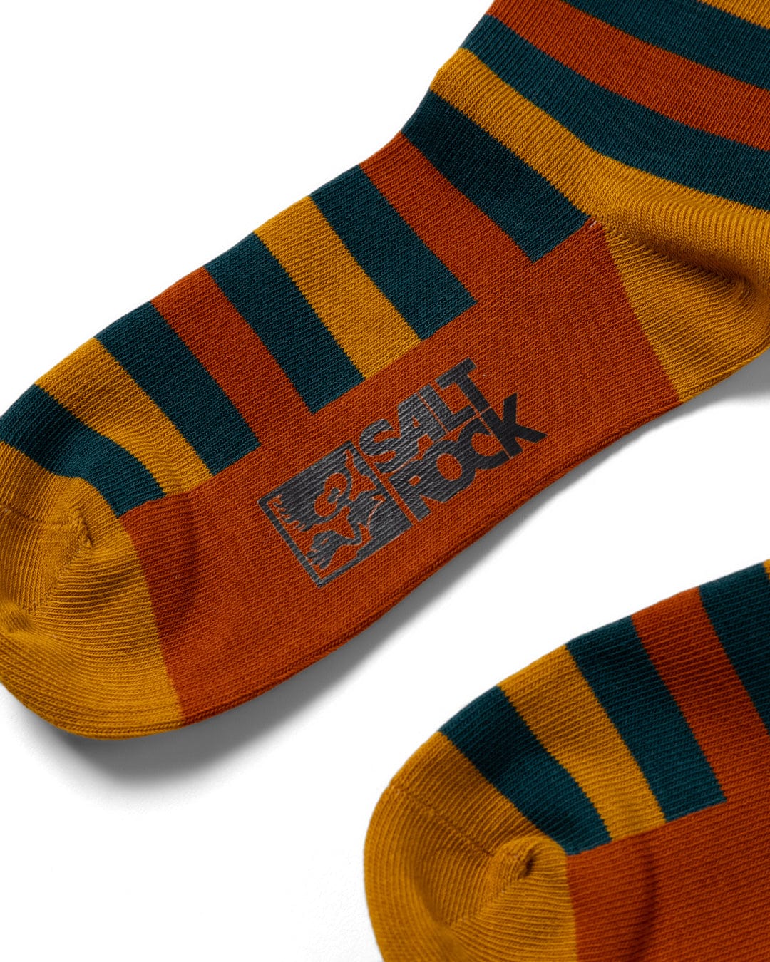 Creek - Kids Socks - Teal/Yellow Stripe
