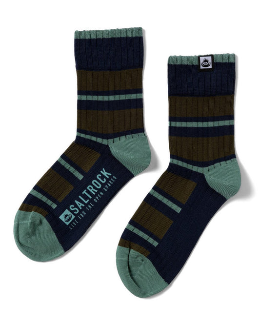 Ok - Socks - Green Stripe
