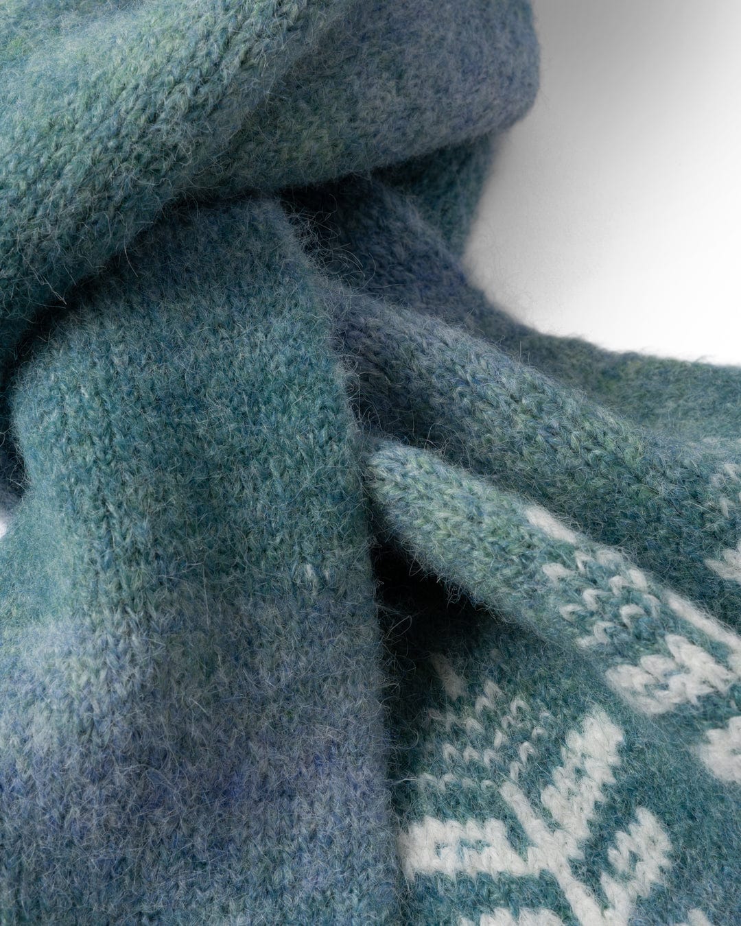 Quiver - Fairisle Scarf - Light Blue
