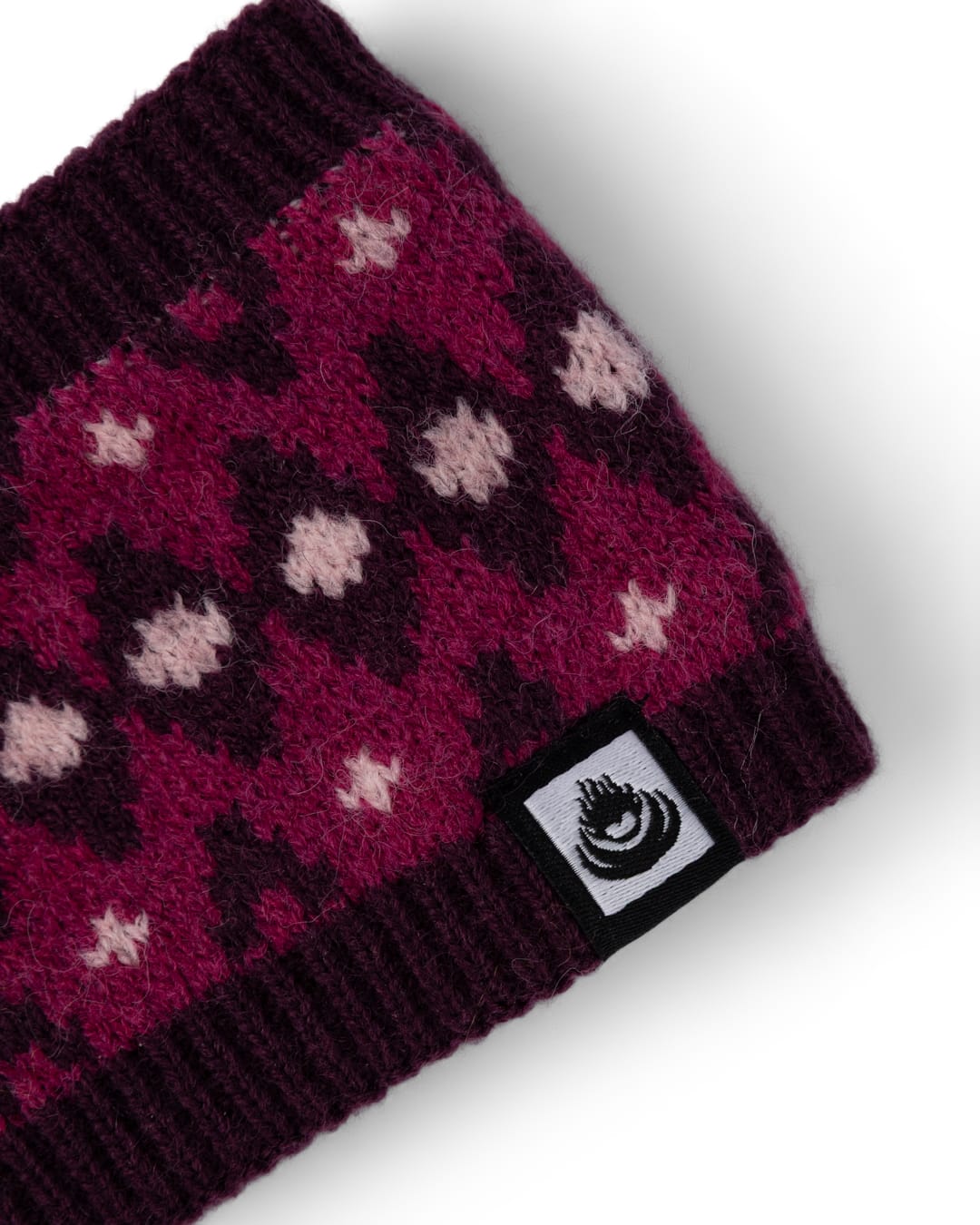 Fern Fairisle - Headband - DARK PINK