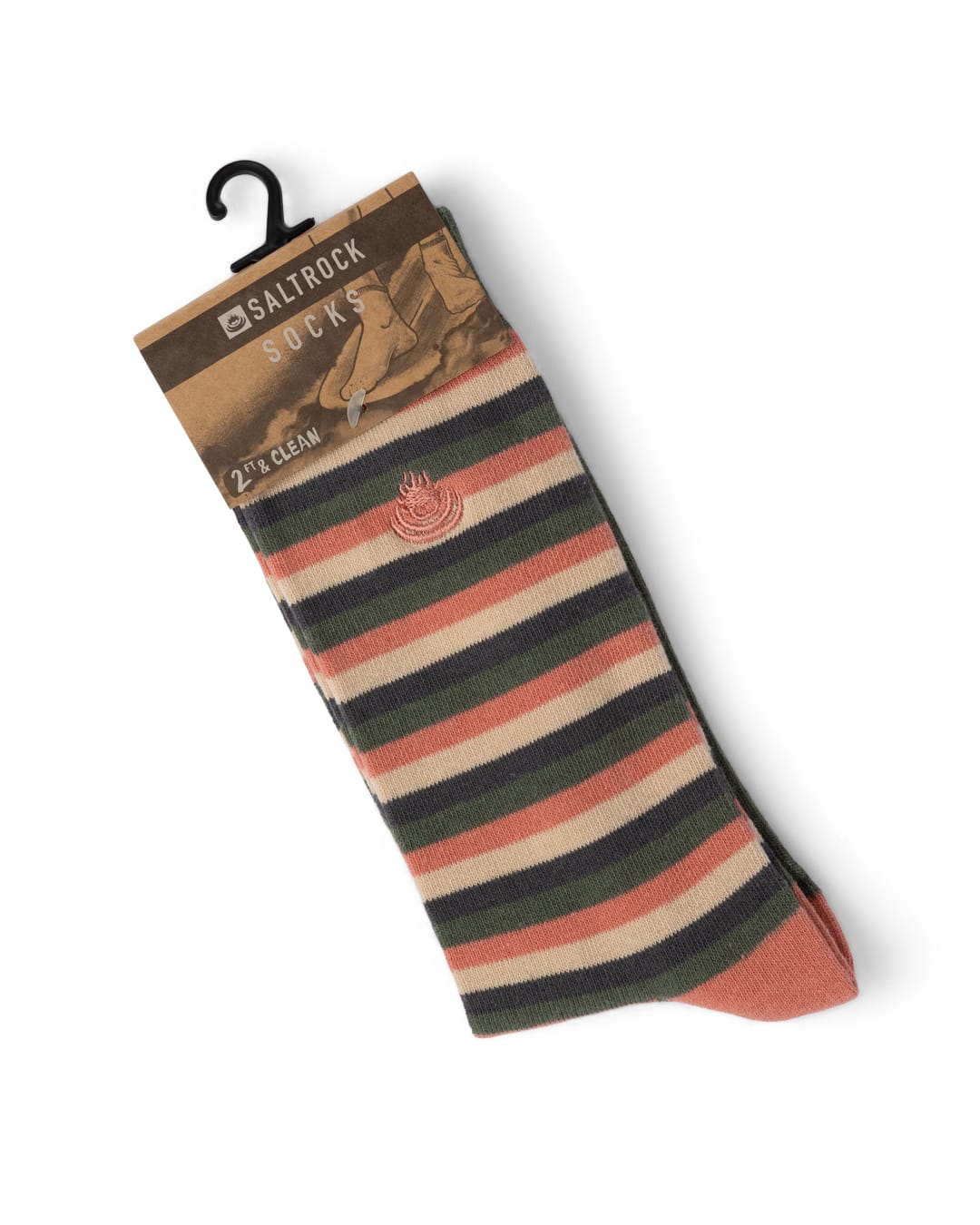 Ok Stripe Socks in Orange