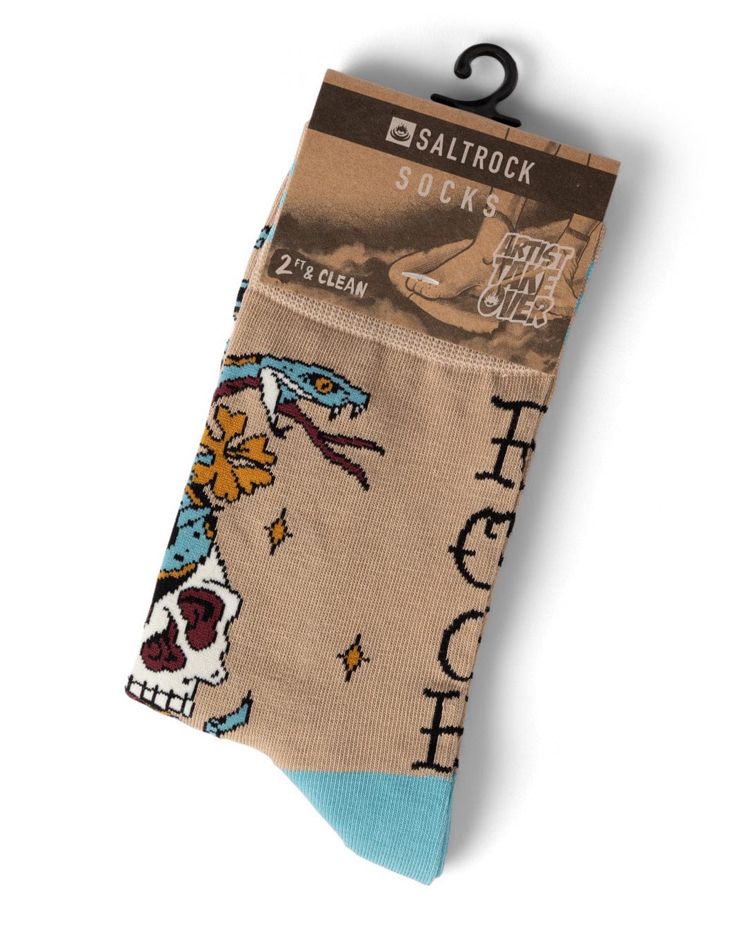 Yesterday's Youth Socks in Beige